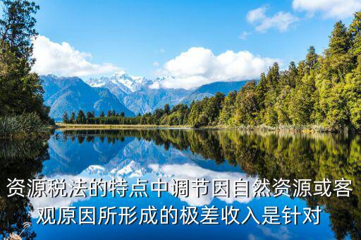 資源稅有什么特點(diǎn)，什么是資源稅開(kāi)征資源稅有什么意義