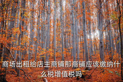 租用商鋪需要交什么稅，我租個(gè)門市都需交什么稅