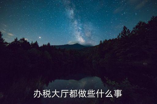 稅務(wù)大廳承擔(dān)什么責(zé)任，辦稅大廳都做些什么事
