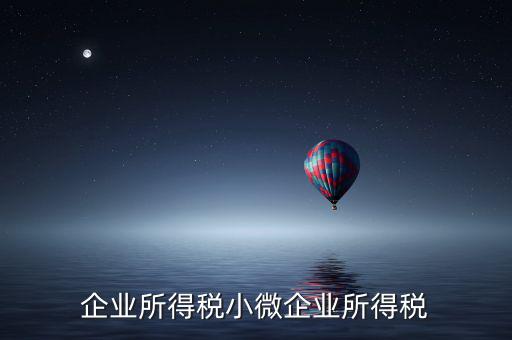 什么企業(yè)算小微企業(yè)所得稅，企業(yè)所得稅小微企業(yè)所得稅