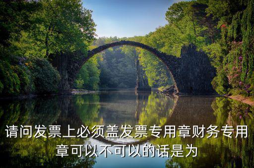 為什么要用發(fā)票專(zhuān)用章，請(qǐng)問(wèn)發(fā)票上必須蓋發(fā)票專(zhuān)用章財(cái)務(wù)專(zhuān)用章可以不可以的話是為