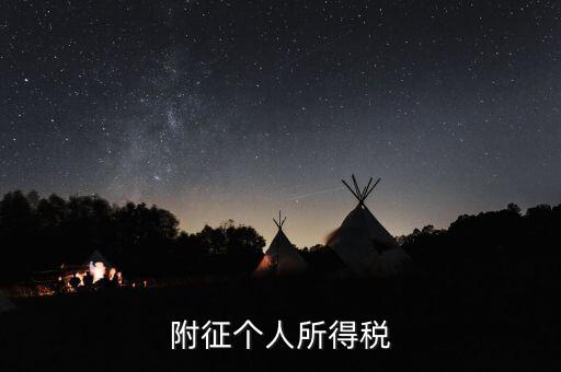 個(gè)人所得稅附征率是什么，什么是所得稅附征率