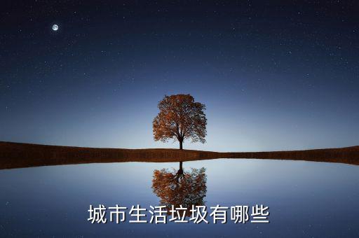 城市生活垃圾按照什么申報(bào)，城市生活垃圾有哪些