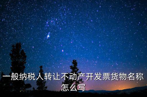 銷售不動產(chǎn)開票名稱寫什么，銷售不動產(chǎn)增值稅普通發(fā)票怎樣填寫