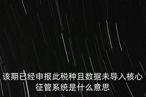 國(guó)稅已申報(bào)未導(dǎo)入什么意思，小姑規(guī)模納稅人申報(bào)后出現(xiàn)已申報(bào)等待導(dǎo)入是什么意思