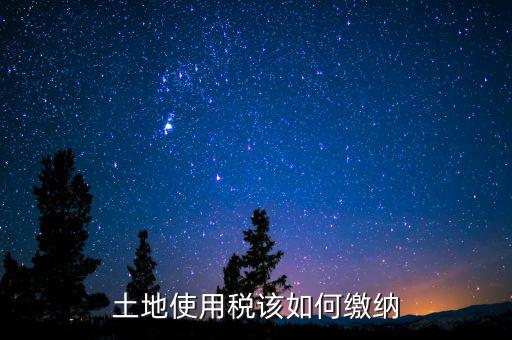 土地使用稅如何繳納，土地使用稅該如何繳納