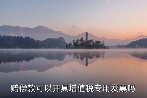 收客戶(hù)賠償金如何開(kāi)票，賠償款可以開(kāi)具增值稅專(zhuān)用發(fā)票嗎