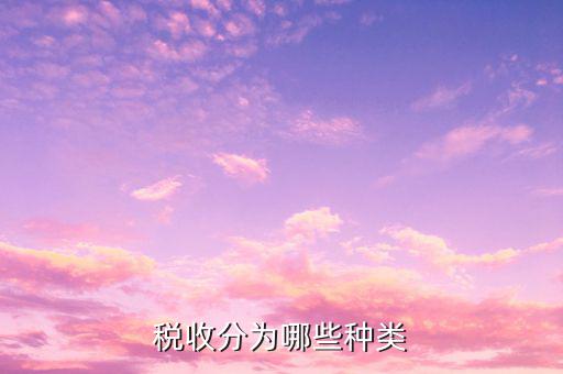 如何對稅收進(jìn)行分類，我國的稅收分類方式主要有哪些