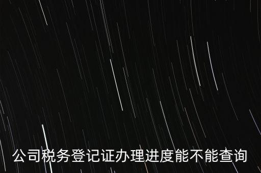 如何查詢企業(yè)稅務登記證，公司稅務登記證辦理進度能不能查詢