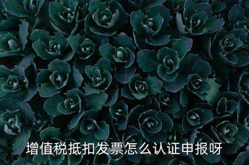 如何認(rèn)證抵扣發(fā)票，增值稅抵扣發(fā)票怎么認(rèn)證申報呀