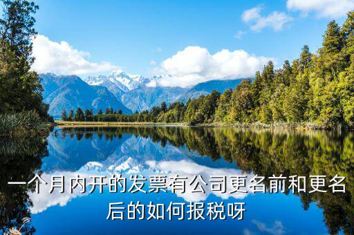 企業(yè)更名如何納稅，一個(gè)月內(nèi)開的發(fā)票有公司更名前和更名后的如何報(bào)稅呀