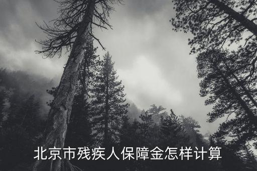 北京市殘疾人保障金如何計算方法，北京市殘疾人保障金怎樣計算