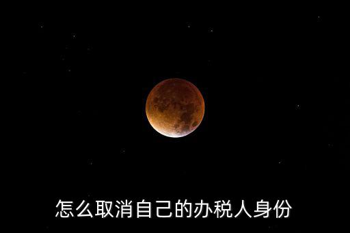 如何取消稅務局自然人登記，如何消除自然人電子稅務局名單