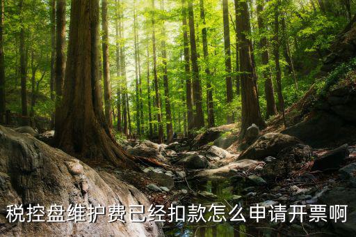 如何通過微信交納稅控盤繼費(fèi)，稅控盤維護(hù)費(fèi)已經(jīng)扣款怎么申請開票啊