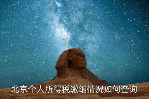 如何查詢北京個(gè)稅繳納記錄，怎么查北京納稅連續(xù)繳納月數(shù)