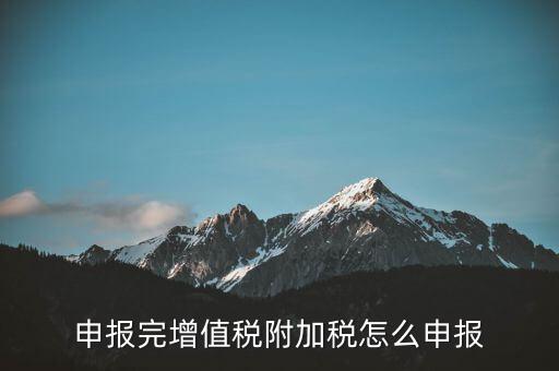 附加稅在國家稅務(wù)局網(wǎng)如何申報表，網(wǎng)上申報城建稅教育附加稅怎么填