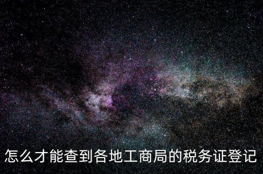 電子稅務登記如何查詢，稅務登記號查詢