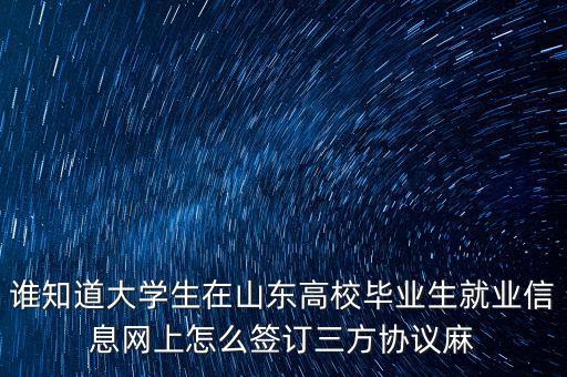 如何網(wǎng)上簽三方協(xié)議，網(wǎng)上簽三方協(xié)議的問題
