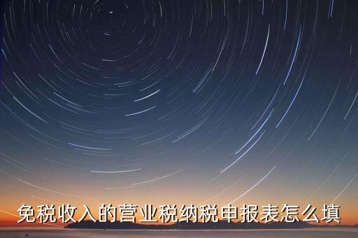 免稅如何填寫申報，免稅企業(yè)如何填報增值稅納稅申報表