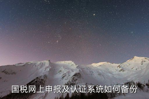 稅友申報(bào)軟件如何備份，國(guó)稅網(wǎng)上申報(bào)及認(rèn)證系統(tǒng)如何備份