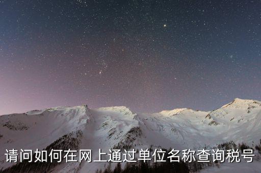 企業(yè)稅號如何查詢系統(tǒng)，怎么在網(wǎng)上查企業(yè)稅號