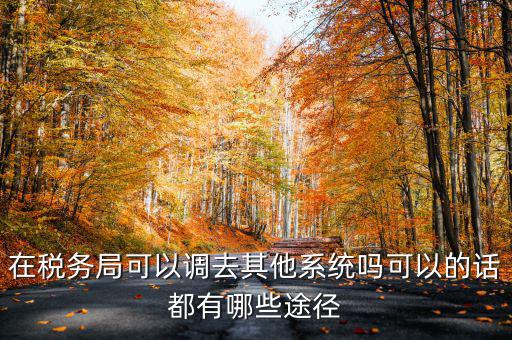 國稅系統(tǒng)如何調出，其他公務員怎么調稅務系統(tǒng)