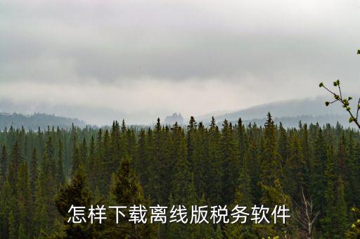 自然人稅收如何下載安裝，怎樣下載離線版稅務(wù)軟件
