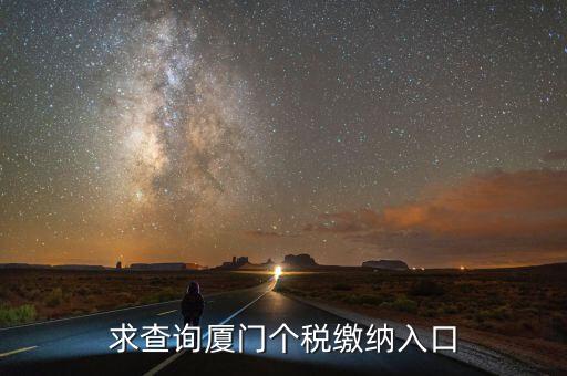 求查詢廈門(mén)個(gè)稅繳納入口