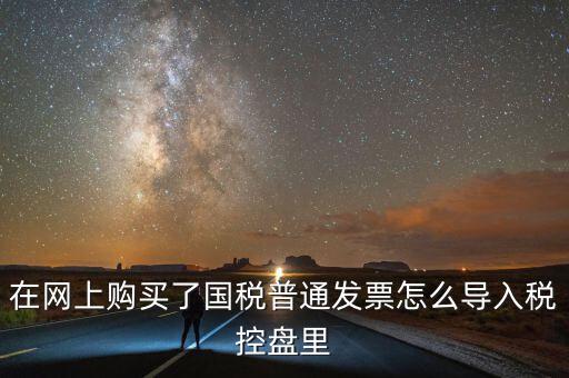 在網(wǎng)上購(gòu)買了國(guó)稅普通發(fā)票怎么導(dǎo)入稅控盤里