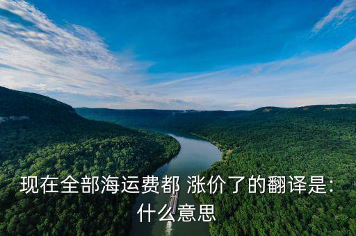 染費(fèi)漲價(jià)英語怎么說,附加費(fèi)縮寫的簡要說明