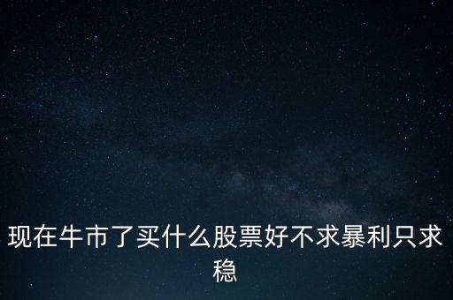 牛市買什么股，現(xiàn)在牛市了買什么股票好不求暴利只求穩(wěn)
