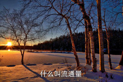 什么是流通卡量，什么叫流通量
