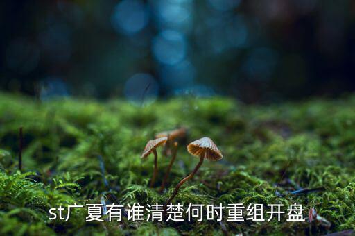 st廣夏有誰(shuí)清楚何時(shí)重組開(kāi)盤(pán)