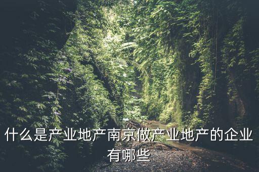 什么是產(chǎn)業(yè)地產(chǎn)，總是說產(chǎn)業(yè)地產(chǎn)的可是連什么是產(chǎn)業(yè)地產(chǎn)我還是不知道啊