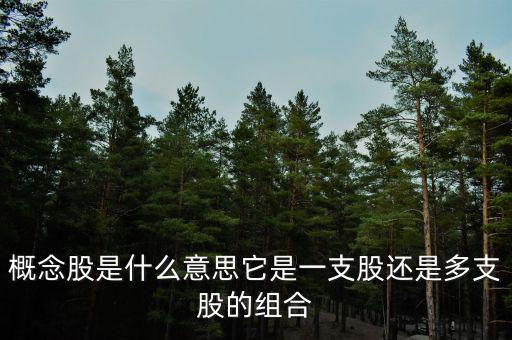 阿里巴巴概念股什么意思，概念股是什么意思它是一支股還是多支股的組合