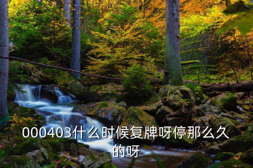2014成飛集成什么時候復牌，000403什么時候復牌呀停那么久的呀