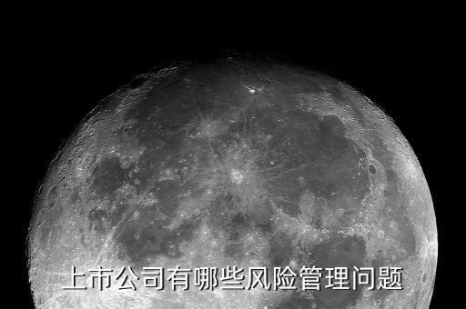 公司上市有什么風(fēng)險，上市公司有哪些風(fēng)險管理問題