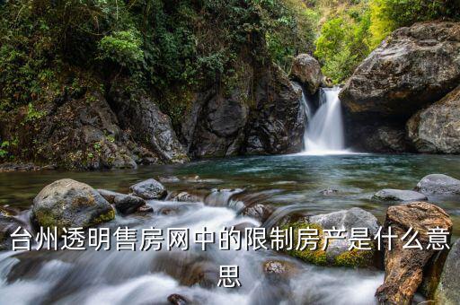 限制房產(chǎn)什么意思，處分限制房是什么意思