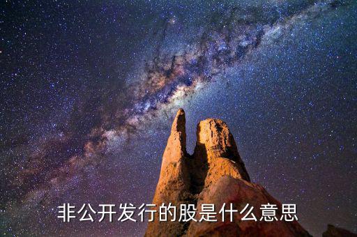 非公開發(fā)行優(yōu)先股什么意思，非公開發(fā)行的股是什么意思