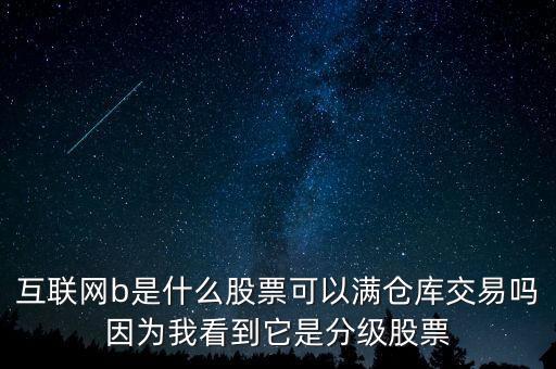 互聯(lián)網(wǎng)b股票是什么，互聯(lián)網(wǎng)b是什么股票可以滿倉庫交易嗎因?yàn)槲铱吹剿欠旨壒善?/></a></span><span id=
