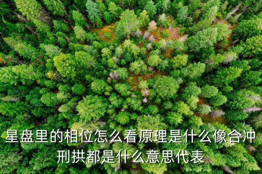 華相是什么意思，星盤(pán)里的相位怎么看原理是什么像合沖刑拱都是什么意思代表