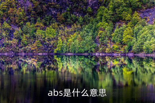 abs發(fā)行是什么意思，abs是什么意思