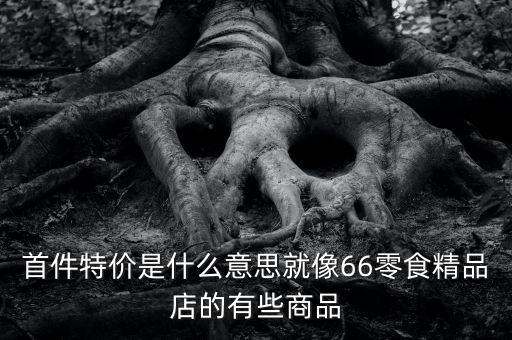 首份特價(jià)什么意思，首周特價(jià)是什么意思