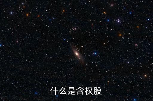 什么是含權(quán)股，請問什么叫含權(quán)的股票