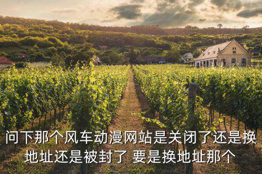 問下那個(gè)風(fēng)車動漫網(wǎng)站是關(guān)閉了還是換地址還是被封了 要是換地址那個(gè)