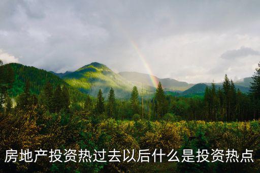 房地產(chǎn)熱之后是什么，房地產(chǎn)投資熱過去以后什么是投資熱點(diǎn)