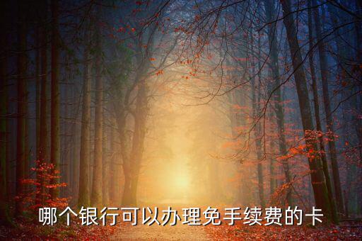 什么銀行的卡不用工本費(fèi)，哪種銀行卡辦理時不需要工本費(fèi)和年費(fèi)