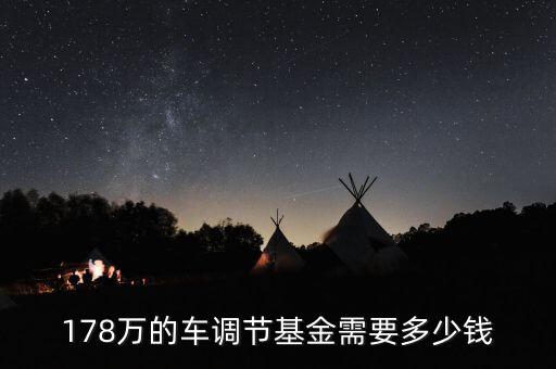 買車的調(diào)節(jié)基金是什么，178萬(wàn)的車調(diào)節(jié)基金需要多少錢