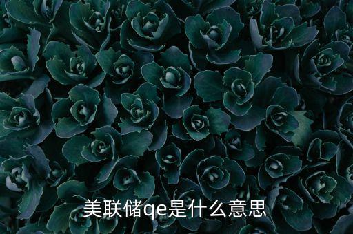 美國為什么要qe，美聯(lián)儲qe是什么意思