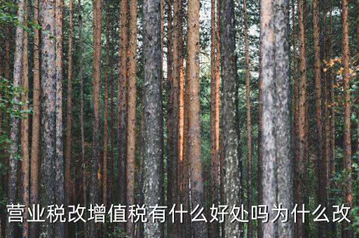 為什么營改增，營改增有什么意義和影響